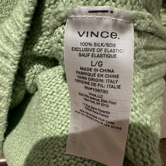 Plush Italian Silk Crew Neck Sweater (Vince) - Picture 9 of 14